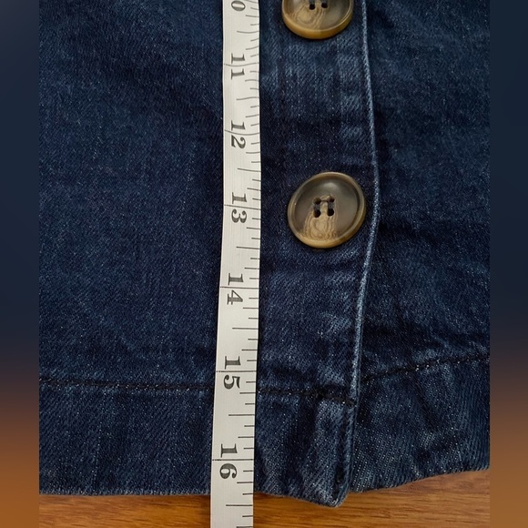 Naf Naf Denim Button Front Mini Skirt, Size 38, Y2K Style Denim Skirt - Picture 5 of 9